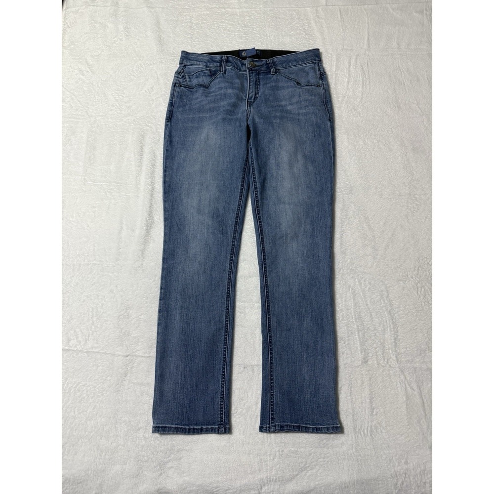 Democracy Womens 6 Girlfriend Straight Leg Blue Jeans Womens "Ab"solution 30x28‎